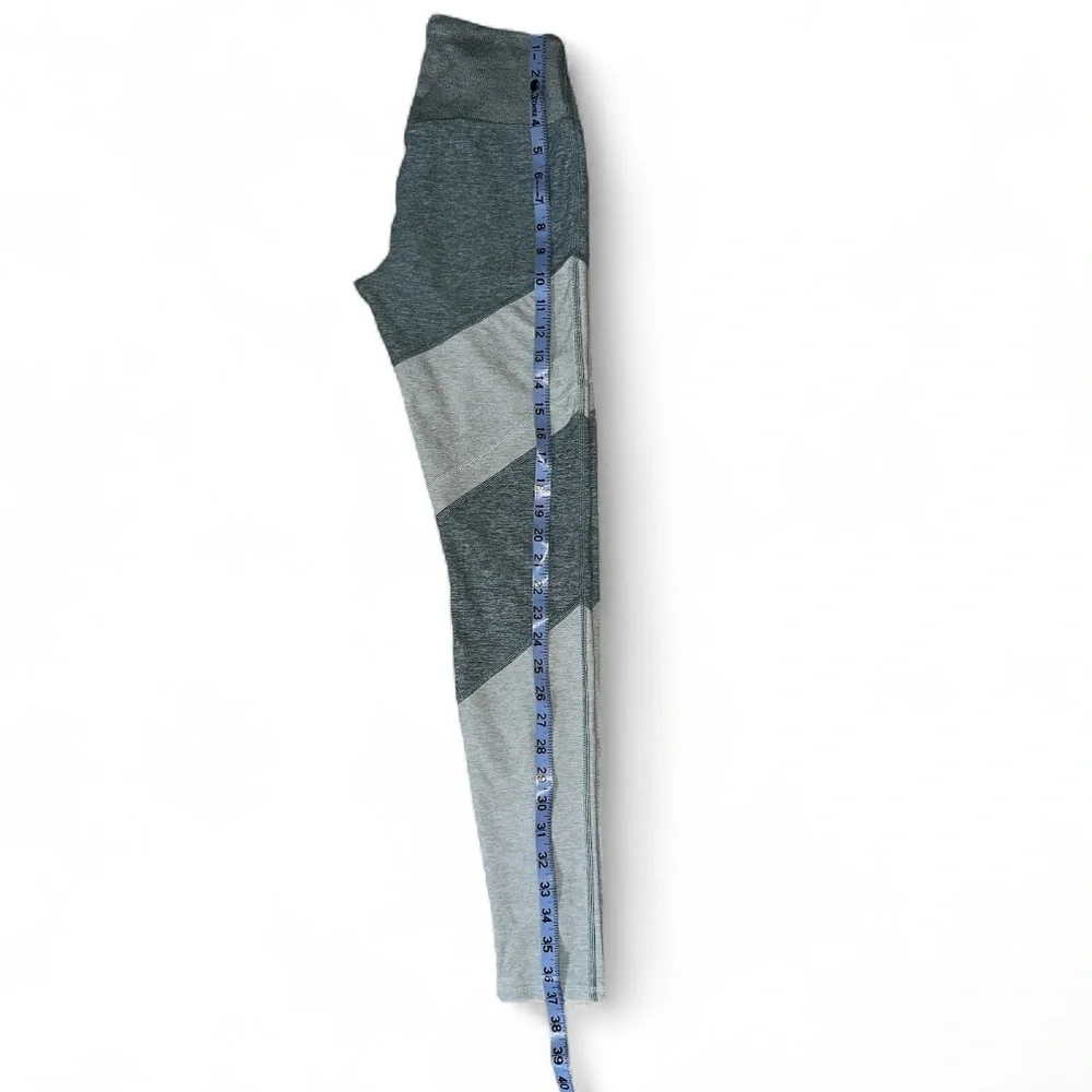 Alo Yoga Alosoft Sheila High Waist Colorblock Leggings Seagrass Green Heather S